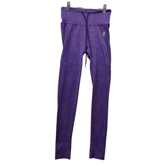 FP Movement by Free People Pants - Free‎ People Movement Good Karma Leggings Purple Acid Wash Ribbed XS/S